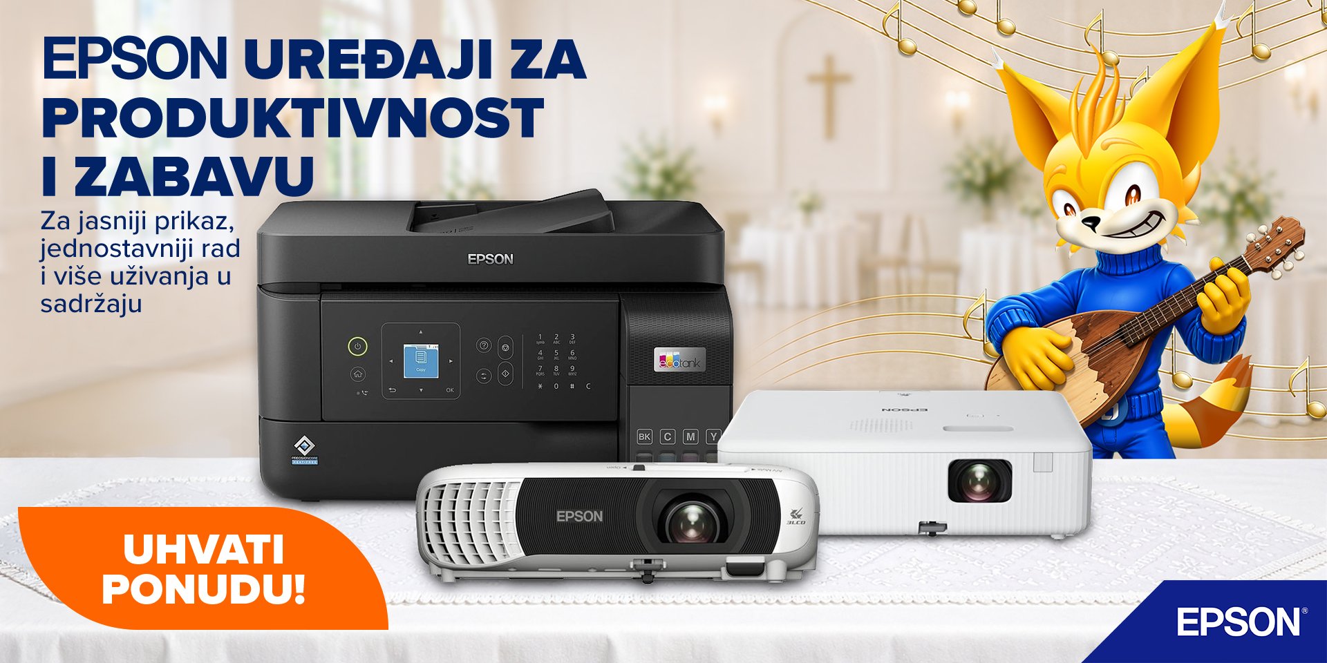 Epson printeri i projektori na akciji